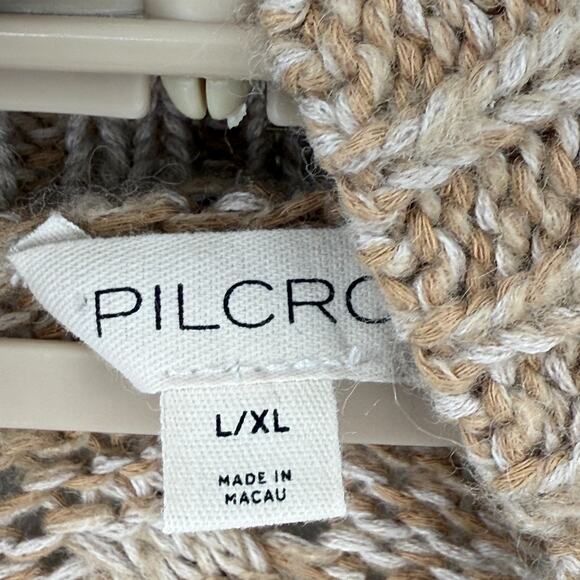 Anthropologie Pilcro Slouchy Open Front Oversized Cardigan Sweater Cable  L/XL - Picture 8 of 8